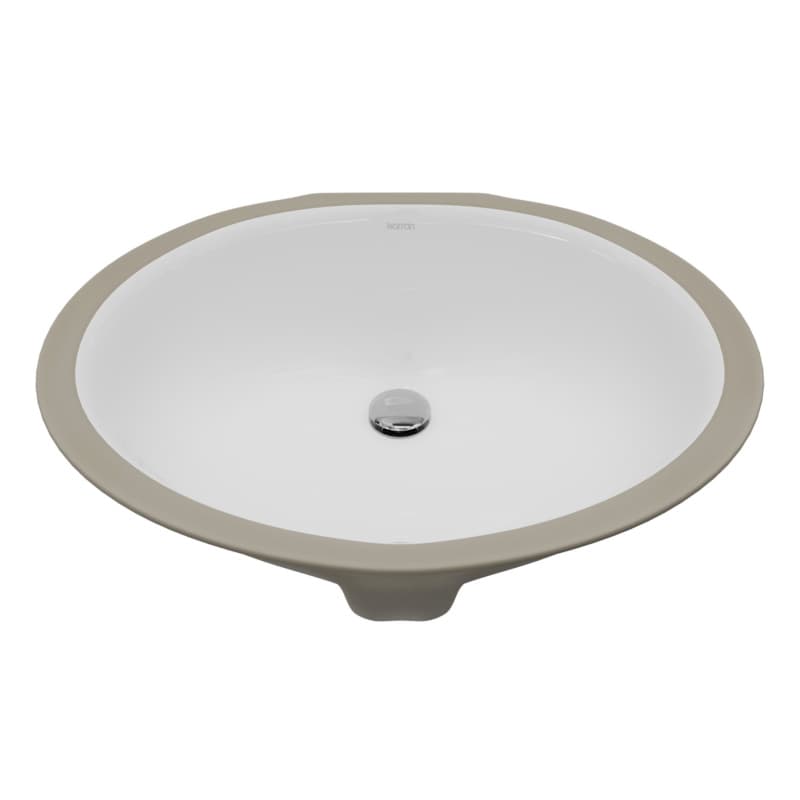 Karran Vitreous China Gloss White 19-1/4"L x 15-3/4"W Vanity Sink Undermount, Single Bowl - VC-104-WH