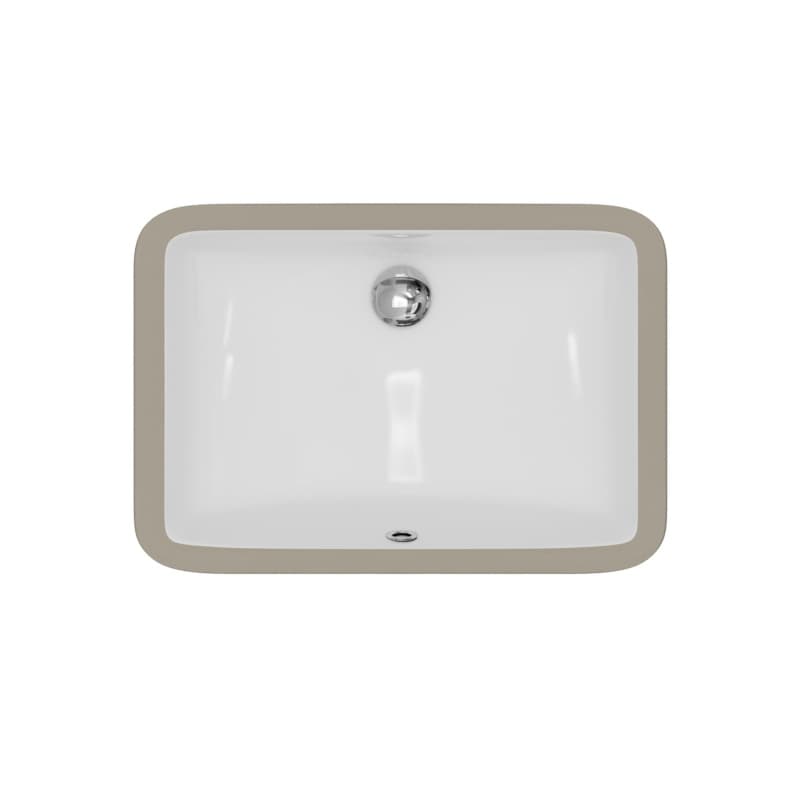 Karran Valera 21" Single Bowl Vanity Sink, Undermount, White, VC-116-WH