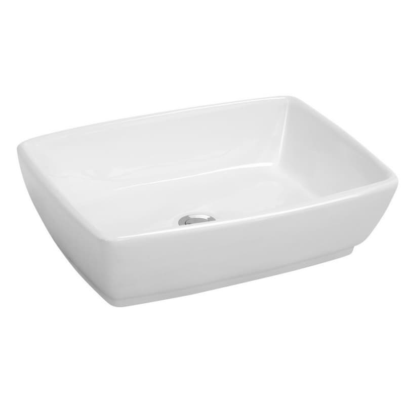 Karran Valera Gloss White 19"W x 13-1/4"H Vanity Sink Above counter, Single Bowl ADA Compliant - VC-502-WH