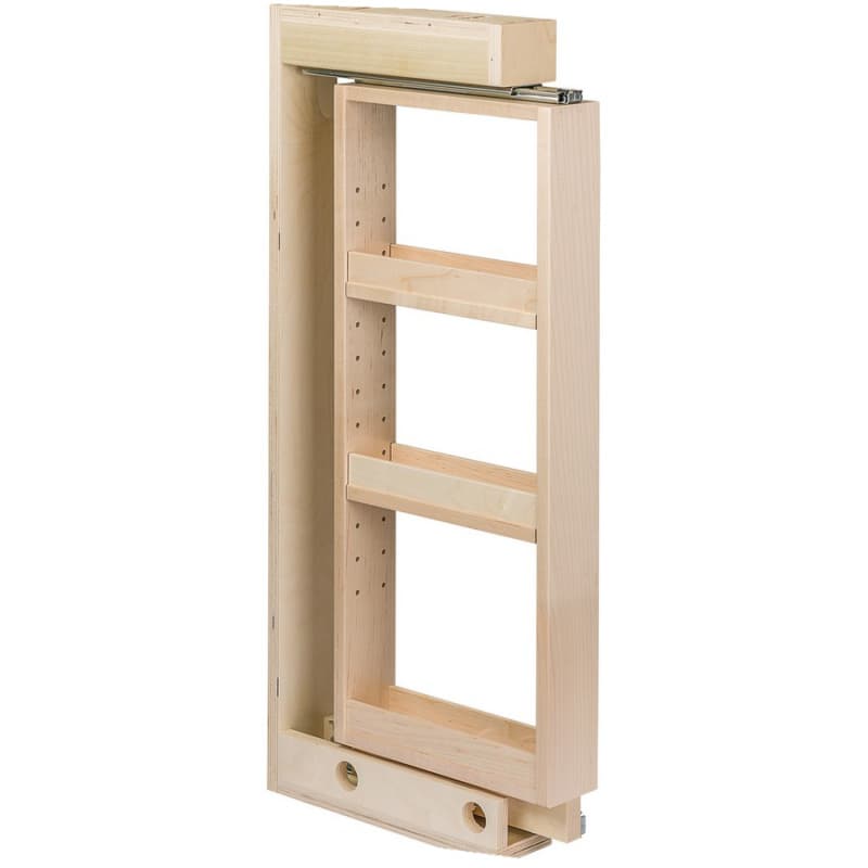Century Signature Maple 2-Shelf Wall Filler 3" W x 30" H with Standard Slides, WCF330PF