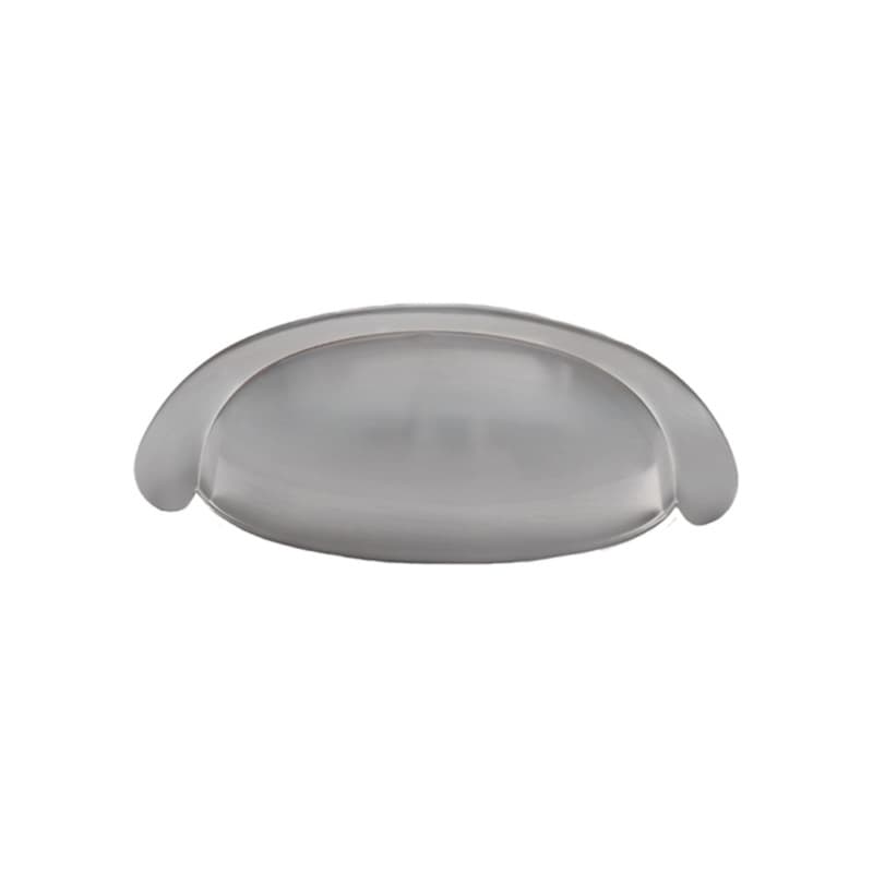 Wurth Bin Pull Series 3" Center to Center Zamak Cup Pull Satin Nickel, - WR01000048