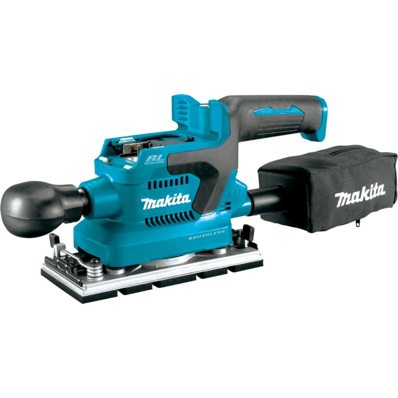Makita Finish Sander 18V LXT® Lithium-Ion Cordless Brushless Motor with 7-1/4 x 3-5/8" Pad, Vacuum, - XOB03Z