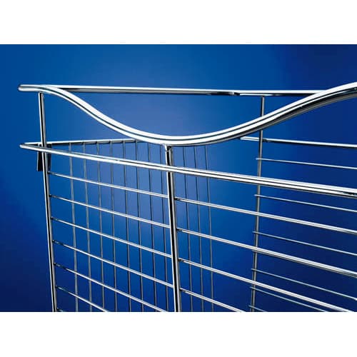 Rev-A-Shelf Steel 18"W x 20"D x 18"H Side Mount Chrome Closet Basket, CB-182018CR-3