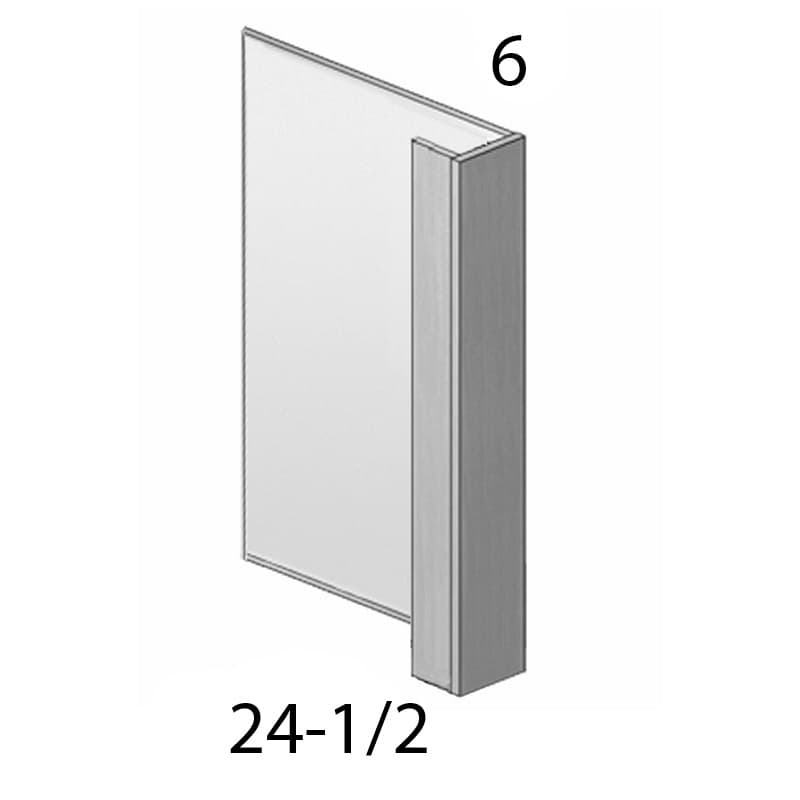 Wolf 6" x 24" x 34-1/2" Dishwasher End Panel, Grove Terrain, 4188484