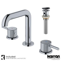 Karran Tryst Bathroom Faucet, 3-Hole w/Dual Lever Chrome - KBF464C