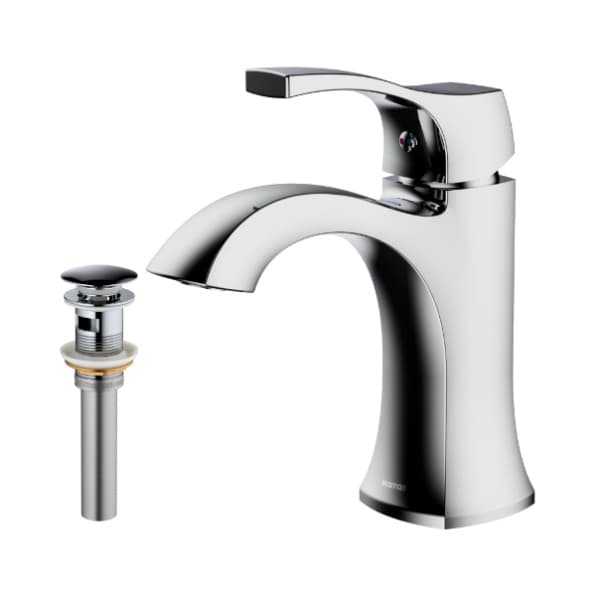Karran Randburg Bathroom Faucet, 1-Hole Single Lever Chrome, KBF520C