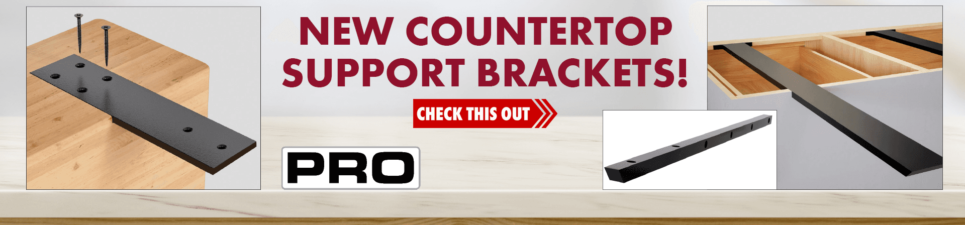 New Countertop Support Brackets