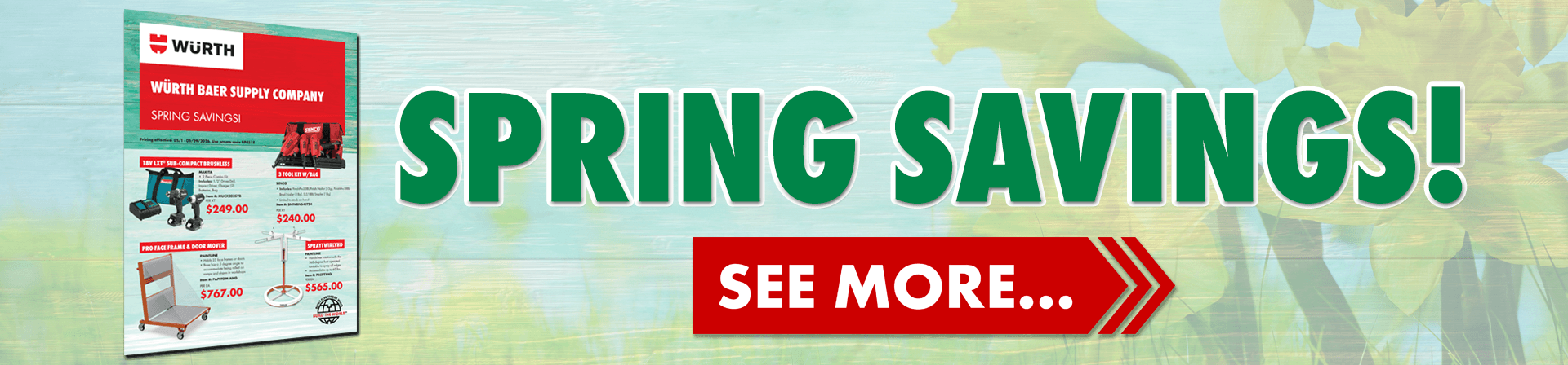 Spring Savings