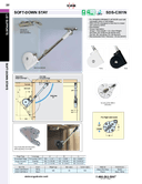 Catalog, Sugatsune 90˚ Soft-Down Lid Stay, Nickel-Plated, - SDS-C301N/WHT