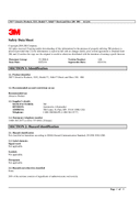 Material Safety Data Sheet