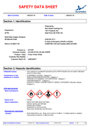 Material Safety Data Sheet