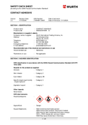 Safety data, WR05000001