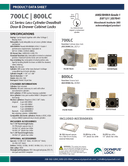 Technical data, 700LCM-US3
