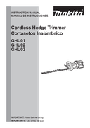 User manual 1, GHU02Z