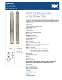 Technical data, 8400B WH 20