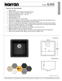 Technical data, Q-315-GR