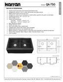 Technical data, QA-750-WH