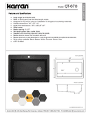 Technical data, QT-670-BL-PK1