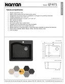 Technical data, QT-671-BL-PK1