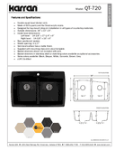 Technical data, QT-720-BL-PK1