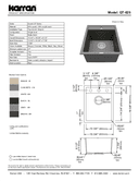 Technical data, QT-825-BL