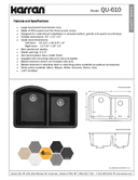 Technical data, QU-610-BL-PK1