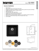 Technical data, QU-690-BL