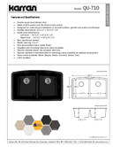 Technical data, QU-710-BL-PK1