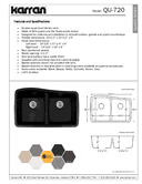 Technical data, QU-720-BL-PK1