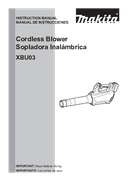 User manual 1, XBU03Z