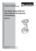 User manual 1, XDT14Z