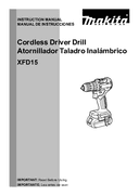 User manual 1, XFD15ZB