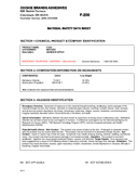 Safety data, F-200R-AA