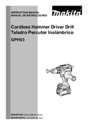 Makita GPH03 Instruction Manual