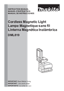 Makita DML819 Instruction Manual