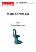 Makita DML819 Parts Breakdown
