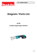 Makita XLT03Z Parts Breakdown