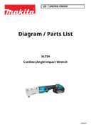 Makita XLT04Z Parts Breakdown