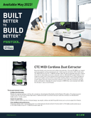 Festool cordl. dust ext CTC MIDI I HEPA-Basic US, 577069, specs