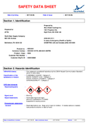 Material Safety Data Sheet