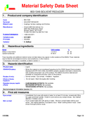 Material Safety Data Sheet
