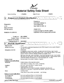 Material Safety Data Sheet