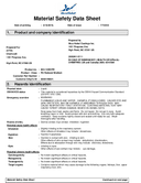 Material Safety Data Sheet