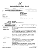 Material Safety Data Sheet