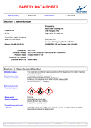 Material Safety Data Sheet