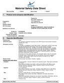 Material Safety Data Sheet