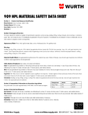 Material Safety Data Sheet
