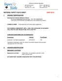 Material Safety Data Sheet