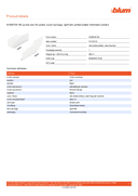 Technical data, 01212516
