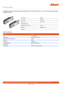 Technical data, 06225429